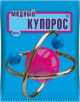 Медный купорос (Ваш Хоз.)+ Пак. 100 гр. 100шт.