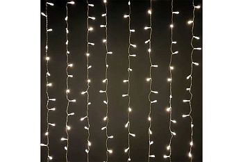 Эл.гирлянда штора 160 LED 1,5*1,5м ТЕПЛЫЙ БЕЛЫЙ G-6616CH 1/60