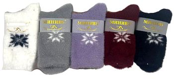 Носки Ж. ангора Мини 2887 пух 10/360