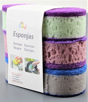 Губка для посуды 3шт lg-002 1/168