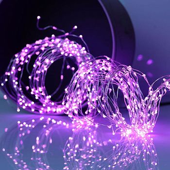 Эл.гирлянда уличная ХВОСТ 600LED 2,2mTY600-Р РОЗОВ