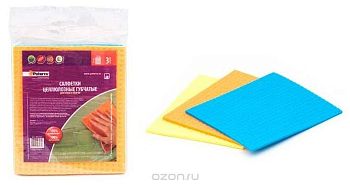 Салфетка "PATERRA" из целлюлозы губчатые.3шт.50шт