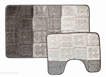 Коврик 50*80см BOMBINI SILVER 2 предм ANTHRACITE SLV201807