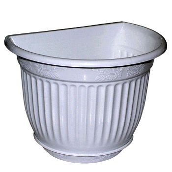 Горшок 5 литров Кашпо Венеция настенное белый г.Пятигорск