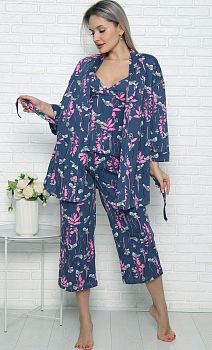 Комплект ДАРЬЯ ПК-4137 Иваново(халат+брюки +майка) р.44-54