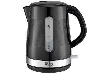 Чайник 1,7 литров электрический Oasis K-1PB 2200 Вт цвет черный пластик