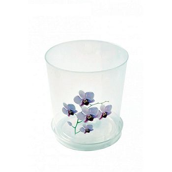 Горшок 1,2 литра для орхидей прозрачный М1603