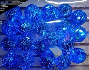 Эл.гирлянда ЗОЛ.НИТЬ 5505 6м 20LED СИНИЙ 1/24