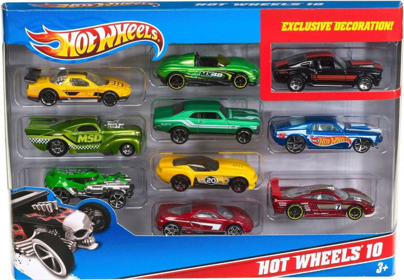 Включи игрушки машинки hot wheels. Набор хот Вилс машинки 10 штук. Набор машин hot Wheels 54886 1:64 7 см.