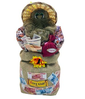 Домовой "Кузя" №13 в мешке 37 см