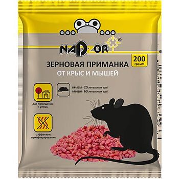 Nadzor зерно от мышей и крыс 200г /30шт