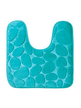 Коврик для туалета 50*50см Камни Turquoise бирюзовый 1/40 S005