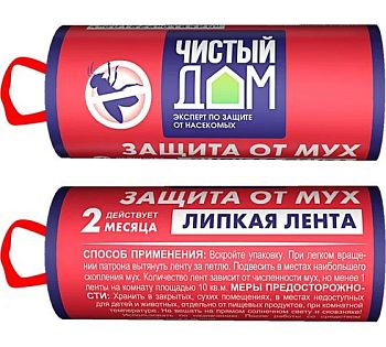 Липкая Лента-барабан от мух Чистый Дом 120/1440