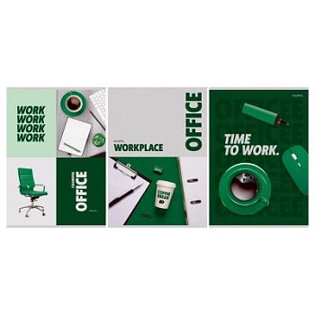 Тетрадь 80л КЛЕТ А4 BG "Office" суперэконом /3 Т4ск80 60326