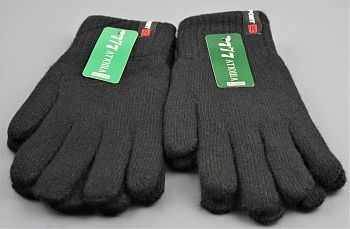 Перчатки М. Катюша темные,двойные 8868 12/240