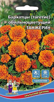 Цветы Бархатцы Танжерин ц/п Марс (обильноцвет)