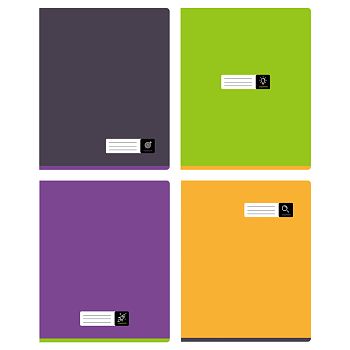 Тетрадь 80л КЛЕТ "Моноколор.Simple color" неоновые краски по 4шт Тетрадь 80л КЛЕТ "Моноколор.Simple color" неоновые краски по 4шт