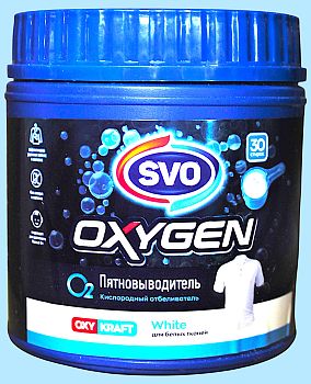 Пятновыводитель SVO Oxygen для белого 750гр (9373) 1/24