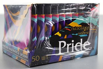 Зажигалка пьезо Pride e-050 Liquid Paints 50/1000