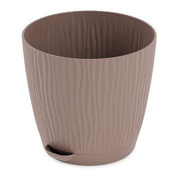 Горшок 0,7 литра Кашпо Флис какао М8427