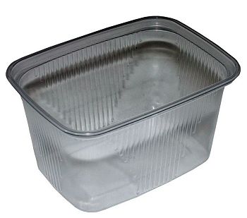 Емкость 300 мл ЮМТ прямоугольная 108*82 (рефленная) по 50шт