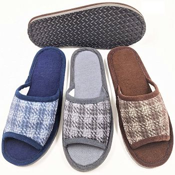 Тапочки М. дом. Вязание открытый нос 12/120 Тапочки М. дом. Вязание открытый нос 12/120