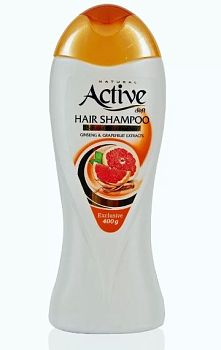 Шампунь ACTIVE Иран Экстракт грейпфрута и женьшеня д/норм. волос 400мл (0317) 1/12