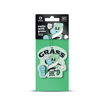 Ароматизатор воздуха в машину Grass "Смайл" Мятная жвачка 1/?