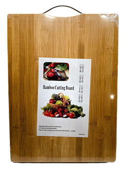 Доска разделочная Бук квадрат с метал.ручкой 30*40см 1/20