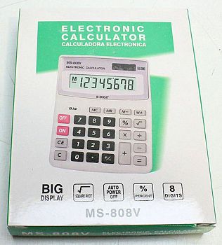 Калькулятор MS-808V(8разр.,14,1*10,9*2,3см) 1/100