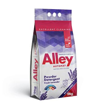 Порошок стиральный Alley Лаванда автомат 9кг 1/2шт  Порошок стиральный Alley Лаванда автомат 9кг 1/2шт