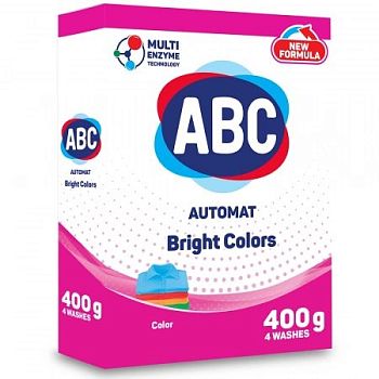 Порошок стиральный ABC для цветного 400гр кор 1/18шт (0945) Порошок стиральный ABC для цветного 400гр кор 1/18шт (0945)