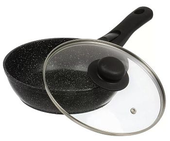 Сковорода 20см Гурман Классик а/п с крышкой индукция съемная ручка