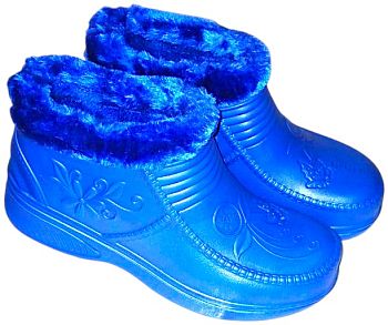 Галоши Ж.ЭВА СледТрейдинг 6083-2 мех синие р.36-41 12пар *