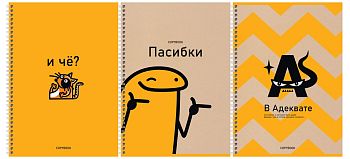 Тетрадь 96 листов клетка "Все путем" на гребне Т4гр96_лг 11926 по 3шт
