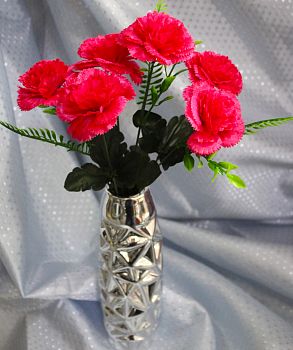 Гвоздика 6голов 35см ПЛАСТИК 1/40