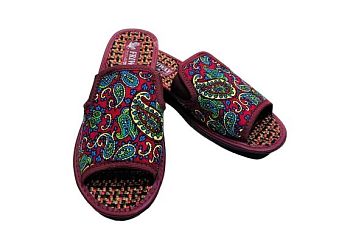 Тапочки Ж. дом.ФРИВЕЙ Ж-17 УЗОР закр.нос р.36-40 6п *