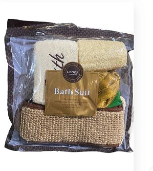 Набор Банный 4 предмета (4 мочалки) 1/120
