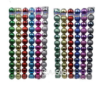 Шар Туба 12шт д5см Ассорти СА-505 1/96