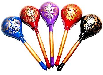 Ложка столовая хохлома золотая кудрина 6921 10/300