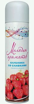 Освежитель"Мелодия ароматов" Клубника со сливками 300мл 1/12 (3751)