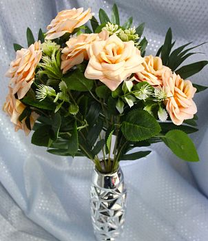 Роза БАРХАТ 7голов 45см 1/20