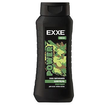 Шампунь EXXE MEN "Бодрящий" POWER, д/всех типов волос 400 мл 1/12