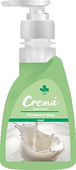Мыло жидкое крем CREMA med Питание и уход 250мл 1/30шт