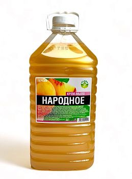 Мыло жидкое Народное Персик 5 литров 1/2