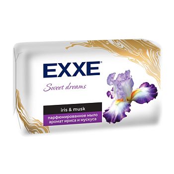 Мыло туалетное - парфюмированное EXXE "Ирис и мускус" 140г, 1 шт 6/24