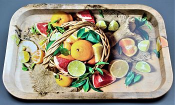 Поднос жестяной Цитрус прямоугольный 246*328*15 1/20