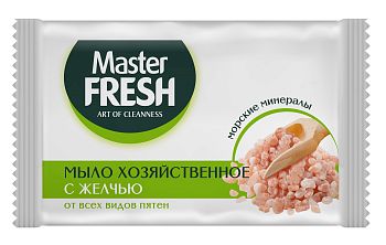 Мыло туалетное хозяйственное с желчью отвсех видов пятен 90гр Master Fresh/32шт