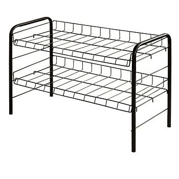 Этажерка для обуви (440*660*280) 2 полки черный