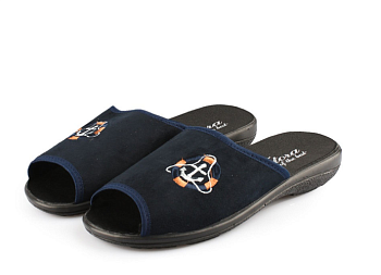 Тапочки М. дом. Фтора 802(ЯКОРЬ) откр.нос р.40-45 6п *